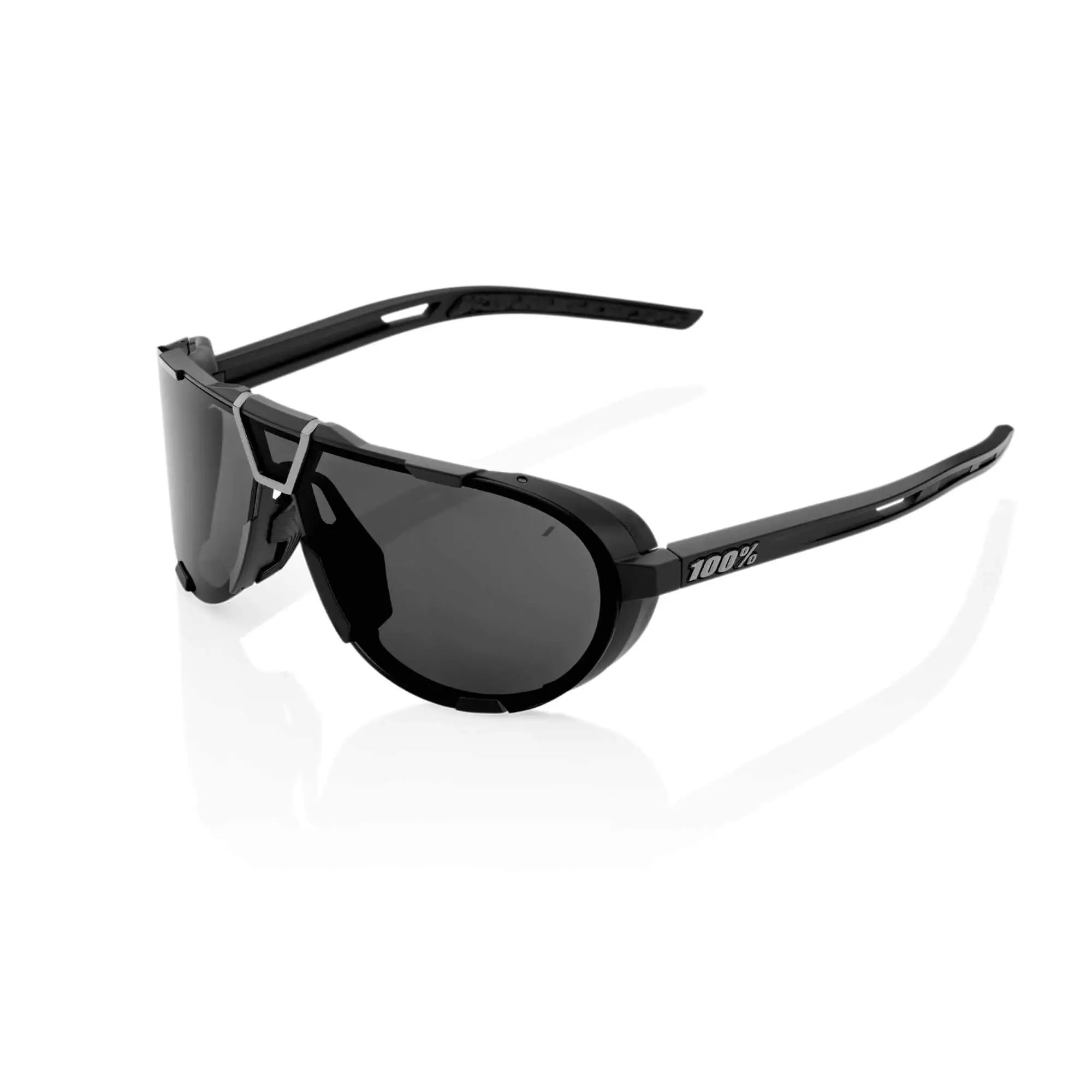 100% Westcraft Glasses Matt Black / Smoke Lens - FREE UK Shipping, FREE 365 Day Returns | Moto Central