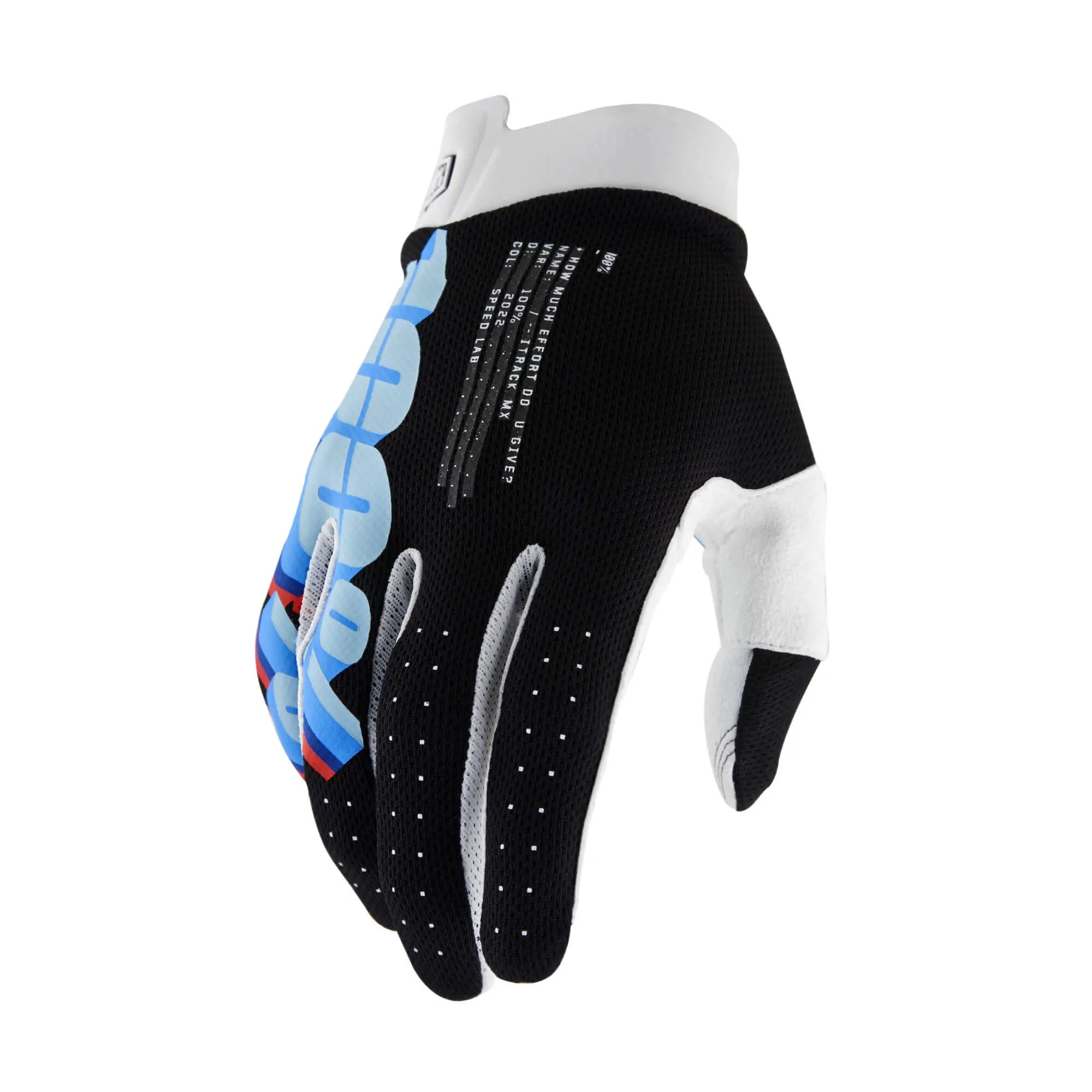 100% iTrack Gloves System Black - FREE UK Shipping, FREE 365 Day Returns | Moto Central