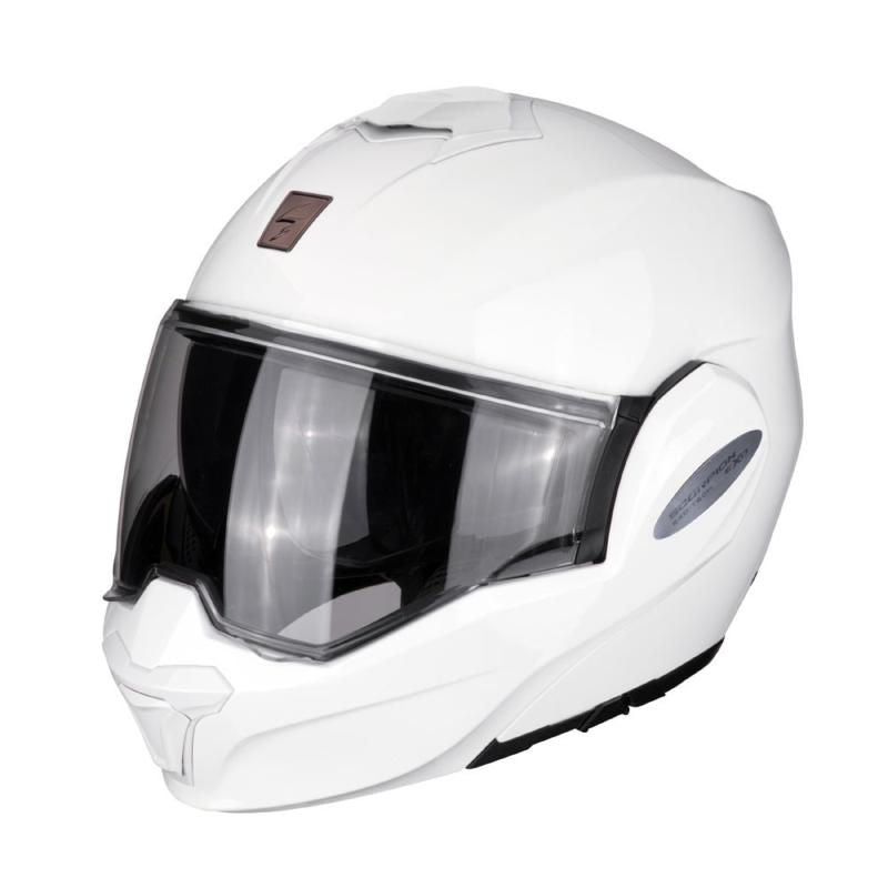 Scorpion EXO-Tech Evo Flip-Up Helmet Gloss White