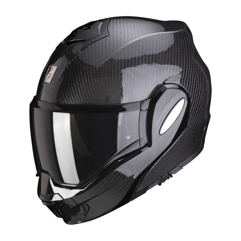 Scorpion EXO-Tech Evo Carbon Flip-Up Helmet Gloss Black