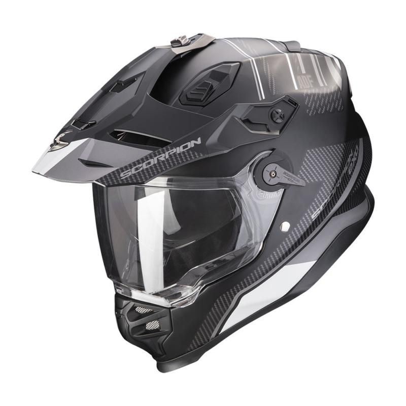 Scorpion ADF-9000 Desert Adventure Helmet Black / Silver