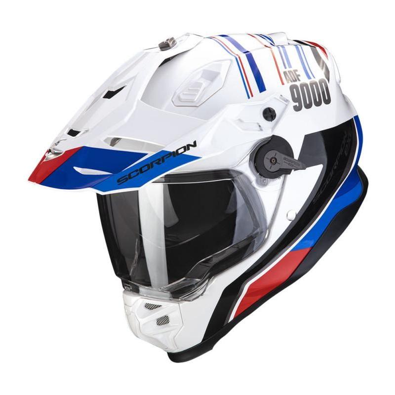 Scorpion ADF-9000 Desert Adventure Helmet White / Blue / Red