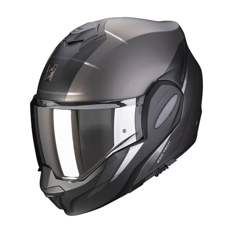 Scorpion EXO-Tech Evo Primus Flip-Up Helmet Silver / Black