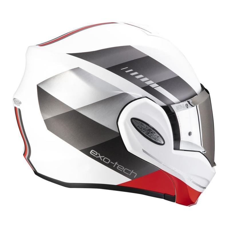 Scorpion EXO-Tech Evo Genre Flip-Up Helmet White / Silver / Red