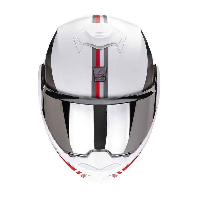 Scorpion EXO-Tech Evo Genre Flip-Up Helmet White / Silver / Red