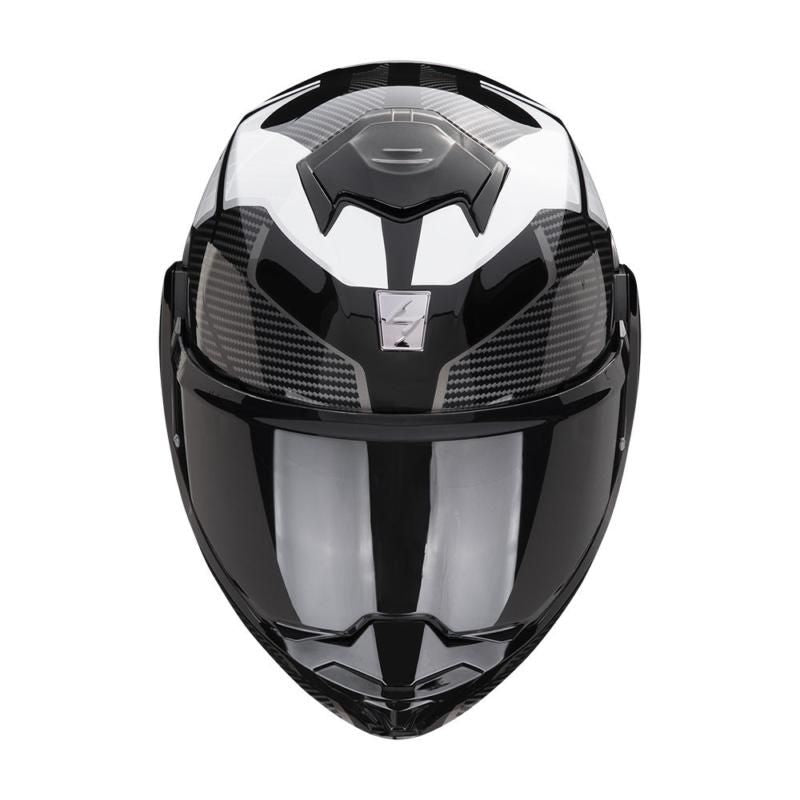 Scorpion EXO-Tech Evo Animo Flip-Up Helmet Black / White