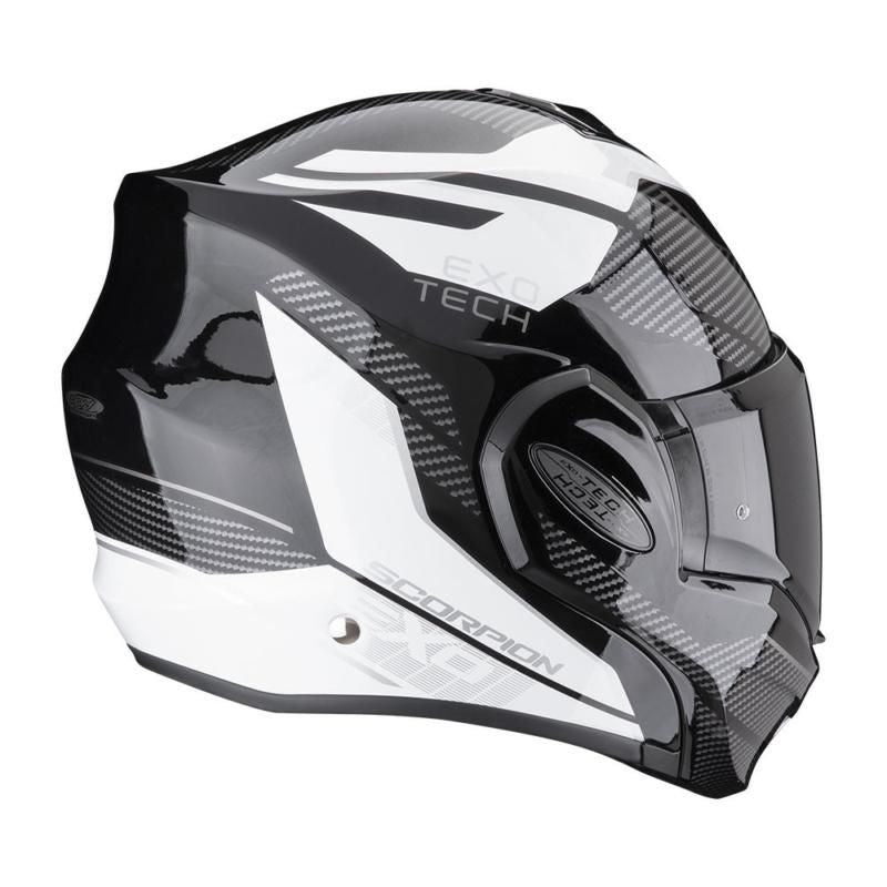 Scorpion EXO-Tech Evo Animo Flip-Up Helmet Black / White