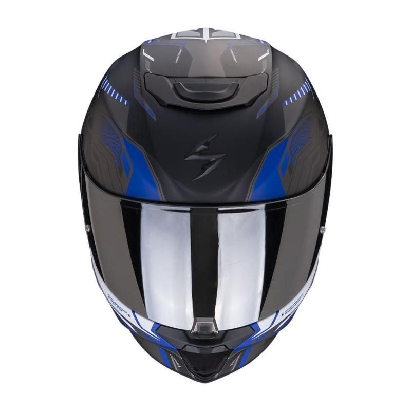 Scorpion EXO 391 Haut Full Face Helmet Black / Silver / Blue