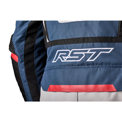 RST Pro Series Adventure-X CE Textile Jacket Silver / Blue / Red - FREE UK Shipping, FREE 365 Day Returns | Moto Central