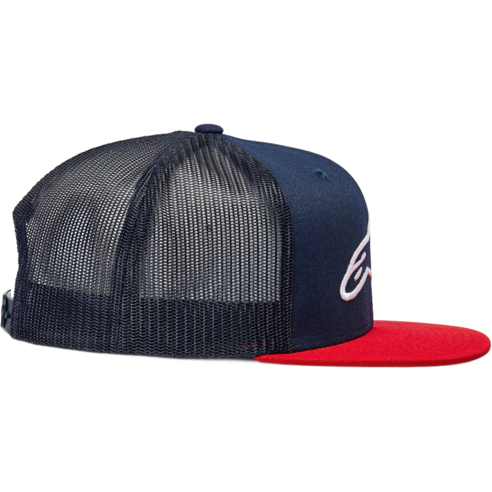 Alpinestars Corp Trucker Cap Navy / Red - FREE UK Shipping, FREE 365 Day Returns | Moto Central