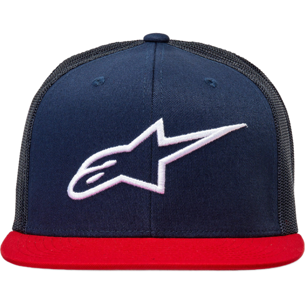 Alpinestars Corp Trucker Cap Navy / Red - FREE UK Shipping, FREE 365 Day Returns | Moto Central