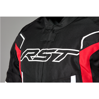 RST Pilot Evo CE Textile Jacket Black / Red / White - FREE UK Shipping, FREE 365 Day Returns | Moto Central