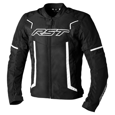 RST Pilot Evo CE Textile Jacket Black / Black / White