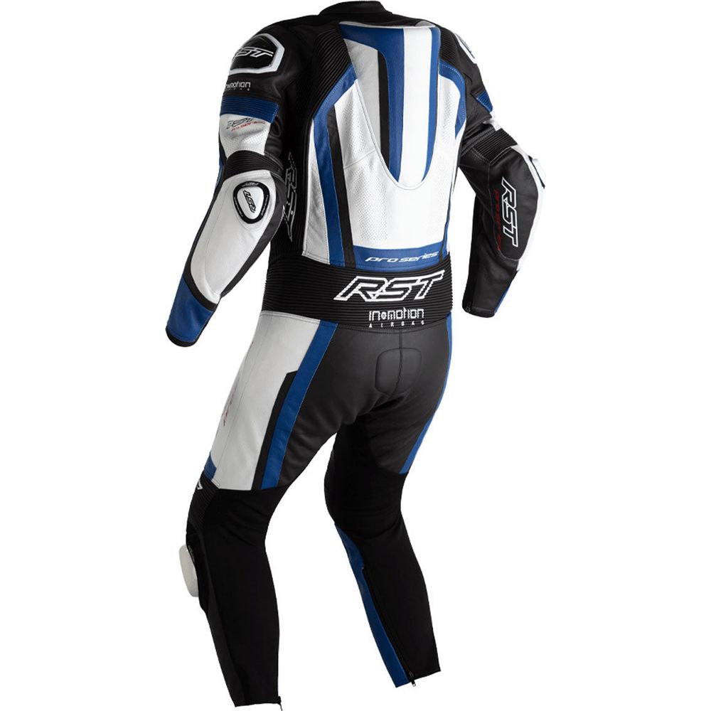 RST Pro Series Evo Airbag CE Leather Suit Black / White / Blue