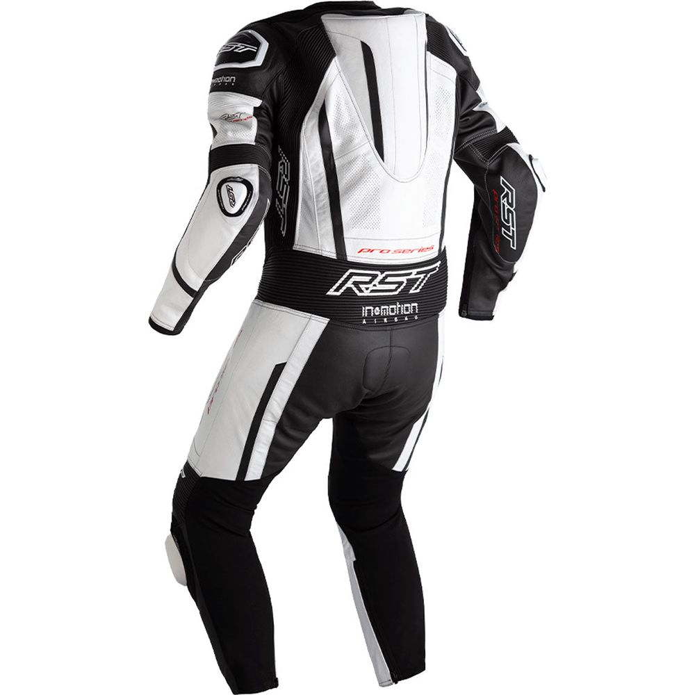 RST Pro Series Evo Airbag CE Leather Suit White / Black / White