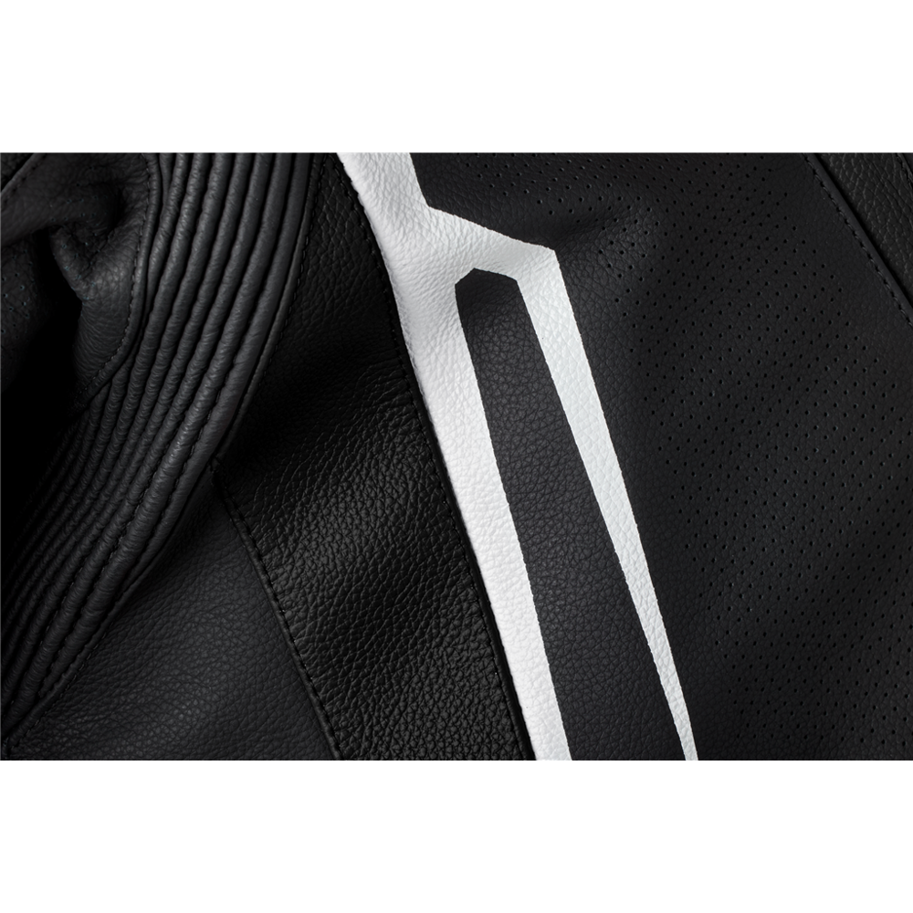 RST Tractech Evo 5 CE Leather Jacket Black / White / Black - FREE UK Shipping, FREE 365 Day Returns | Moto Central