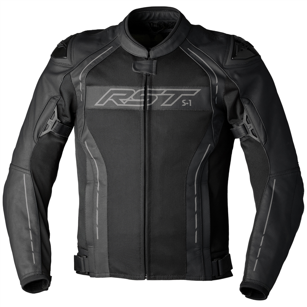 RST S1 Mesh CE Leather Jacket Black / Black