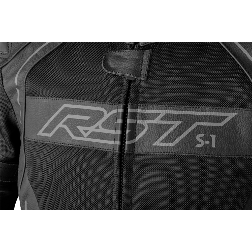 RST S1 Mesh CE Leather Jacket Black / Black - FREE UK Shipping, FREE 365 Day Returns | Moto Central