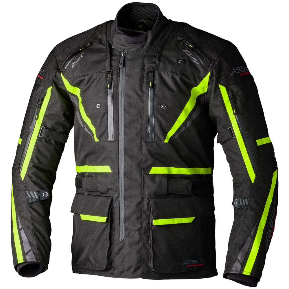 RST Pro Series Paragon 7 CE Ladies Textile Jacket Black / Fluo Yellow