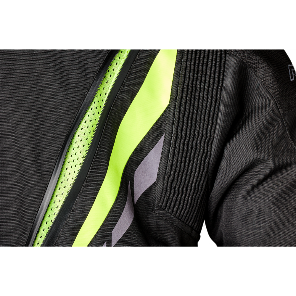 RST Pro Series Paragon 7 CE Ladies Textile Jacket Black / Fluo Yellow - FREE UK Shipping, FREE 365 Day Returns | Moto Central