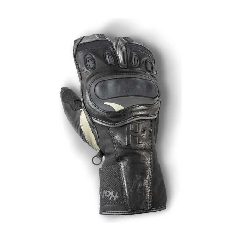 Halvarssons Duved Touring Leather / Textile Gloves Black / Grey