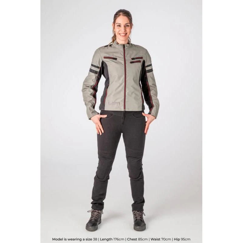 Lindstrands Liden Ladies Textile Jacket Fog Grey