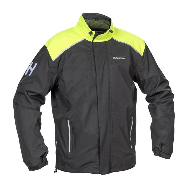 Halvarssons Bofallet Rain Over Jacket Black / Yellow