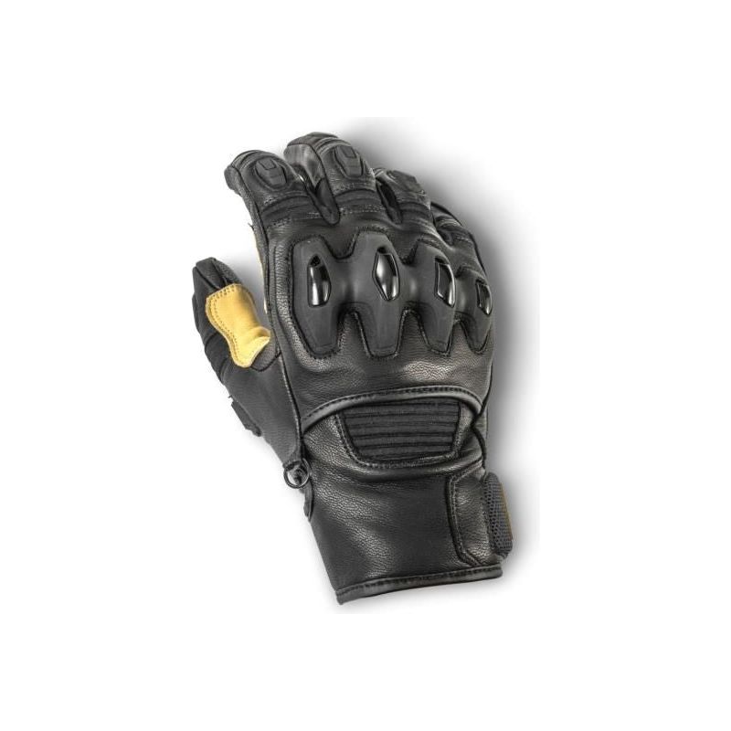 Halvarssons Flon Short Leather Gloves Black / Tan