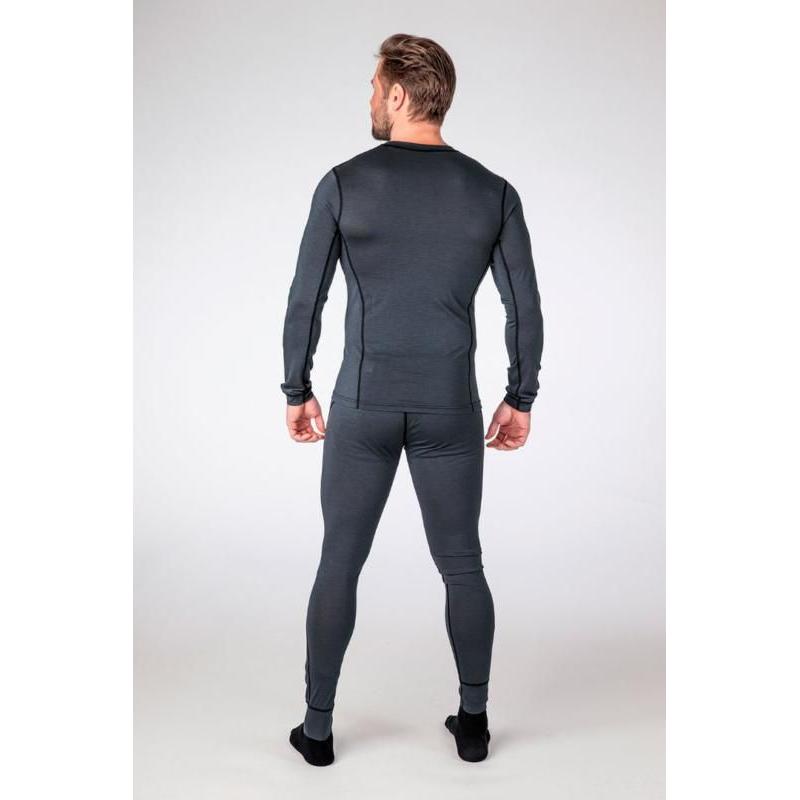 Halvarssons Comfort Long Sleeves Merino Wool Base Layer Top Grey - FREE UK Shipping, FREE 365 Day Returns | Moto Central