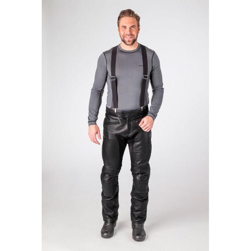 Halvarssons Rullbo Waterproof Leather Trouser Black - FREE UK Shipping, FREE 365 Day Returns | Moto Central