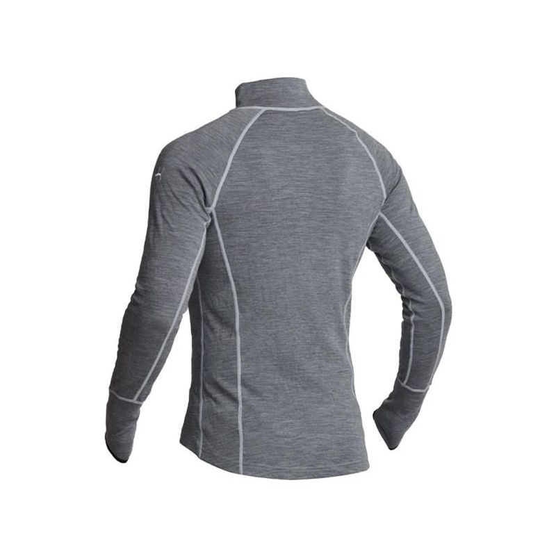 Halvarssons Warm Wool Polo Long Sleeves Base Layer Top Grey - FREE UK Shipping, FREE 365 Day Returns | Moto Central