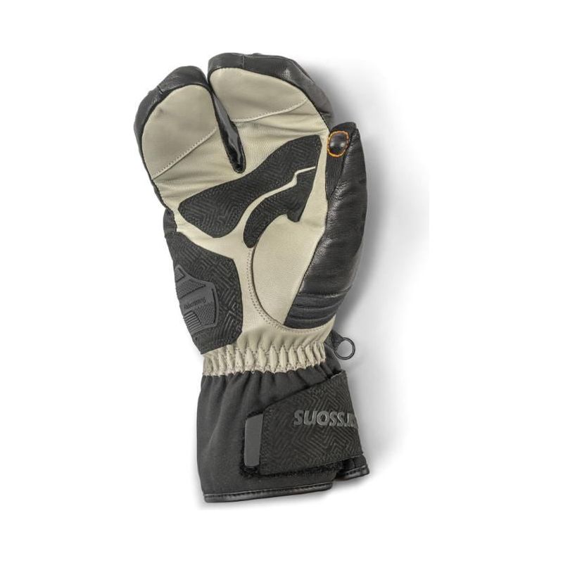 Halvarssons Duved Touring Leather / Textile Gloves Black / Grey - FREE UK Shipping, FREE 365 Day Returns | Moto Central