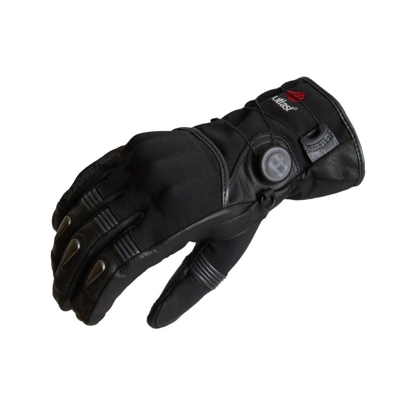 Halvarssons Ljusdal Leather / Textile Touring Gloves Black / Grey