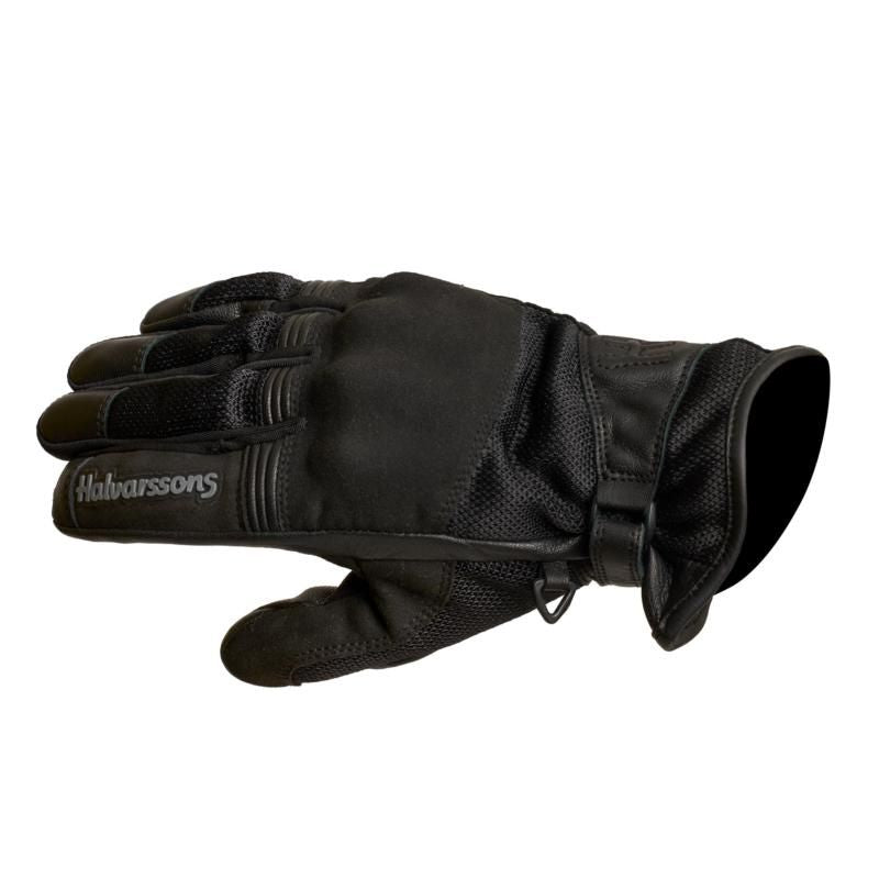 Halvarssons GLA Short Leather / Textile Gloves Black