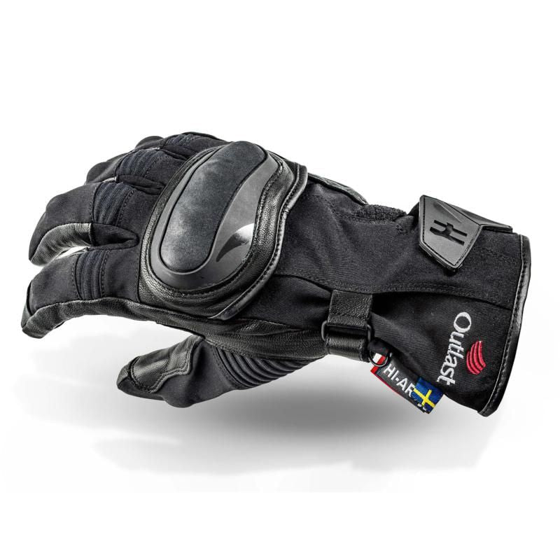 Halvarssons Butorp Touring Leather / Textile Gloves Black