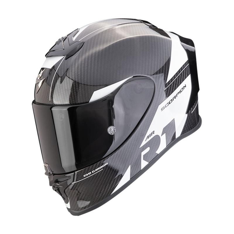 Scorpion EXO R1 Air Evo Carbon Full Face Helmet Rally Black / White