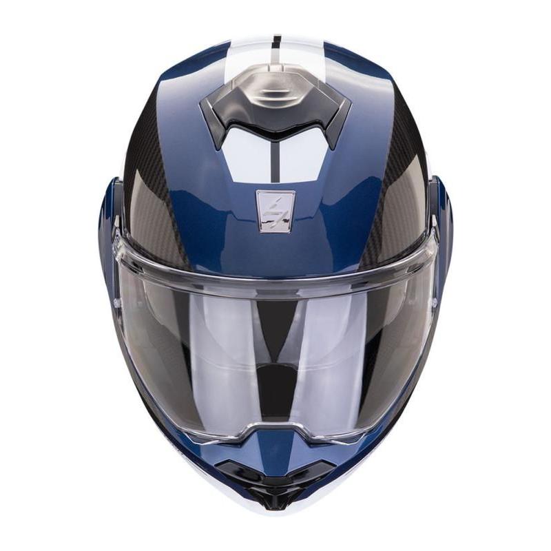 Scorpion EXO-Tech Evo Team Flip-Up Helmet Blue / Black / White