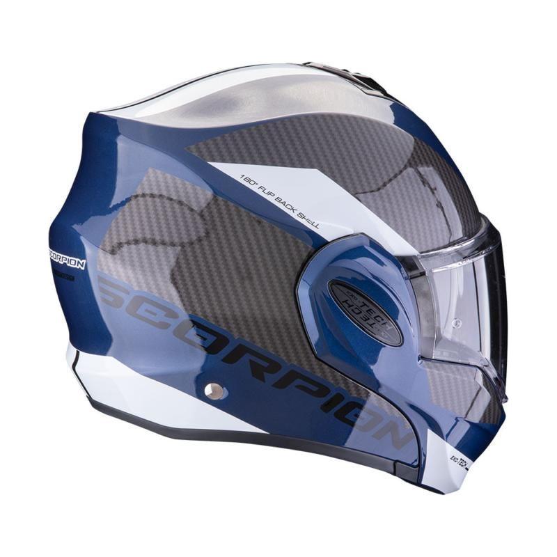 Scorpion EXO-Tech Evo Team Flip-Up Helmet Blue / Black / White