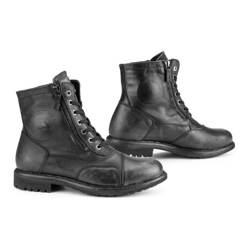 Falco Aviator Leather Boots Black