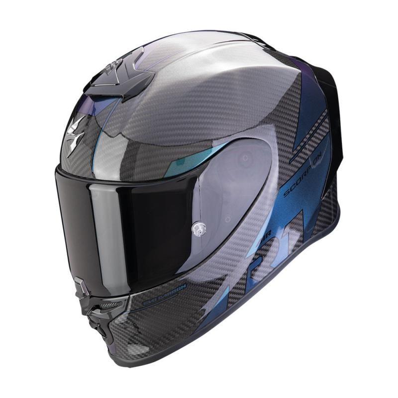 Scorpion EXO R1 Air Evo Carbon Rally Full Face Helmet Black / Chameleon