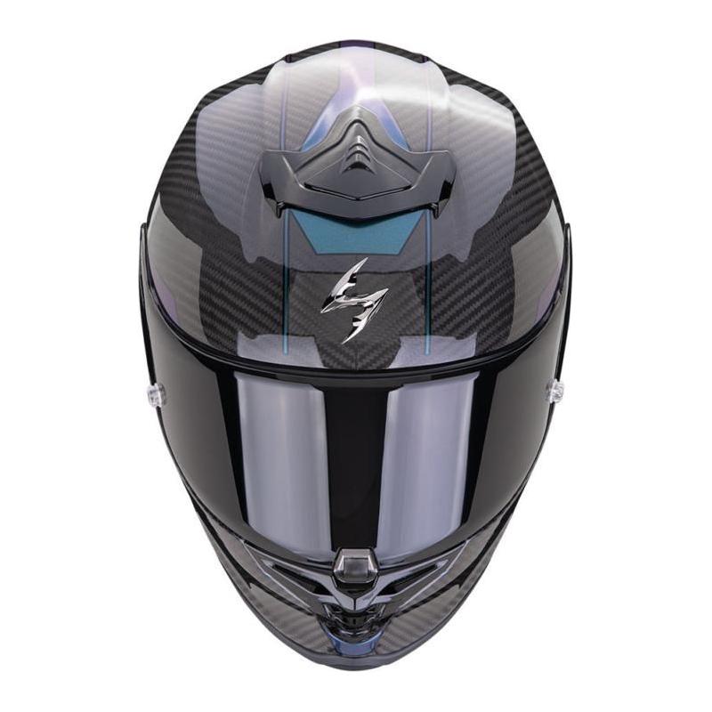 Scorpion EXO R1 Air Evo Carbon Rally Full Face Helmet Black / Chameleon