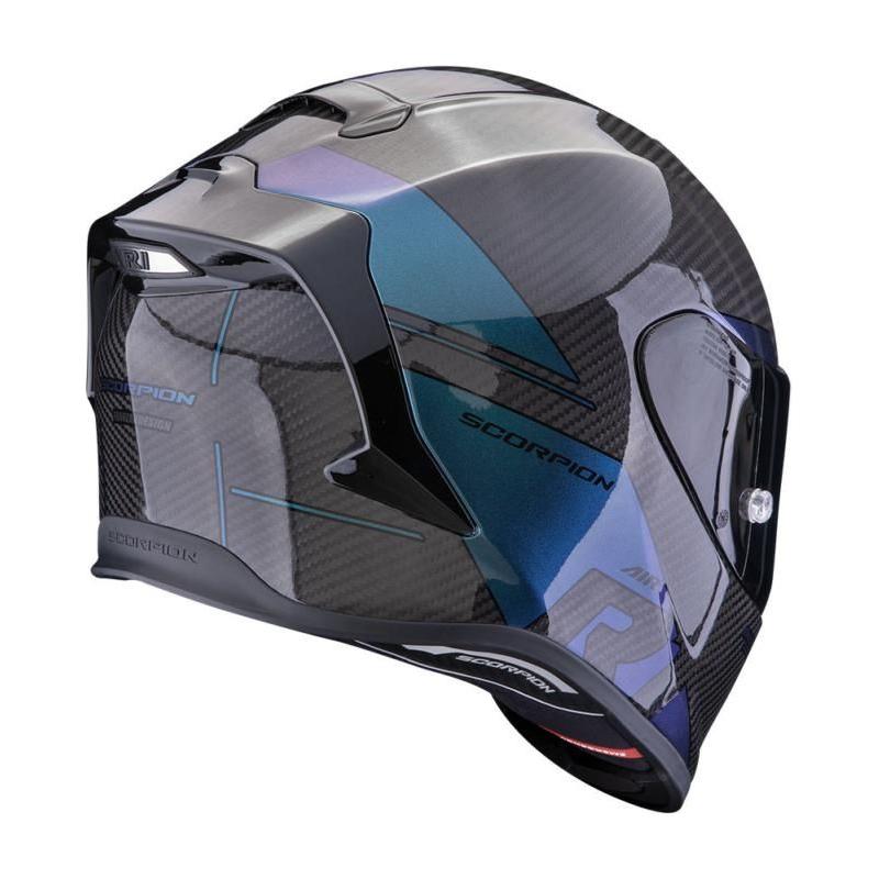 Scorpion EXO R1 Air Evo Carbon Rally Full Face Helmet Black / Chameleon