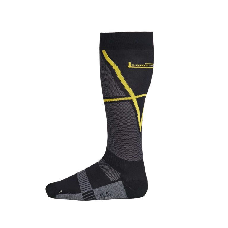 Lindstrands Cool Summer Socks Black / Yellow