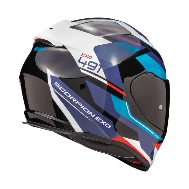 Scorpion EXO 491 Abilis Full Face Helmet Black / Blue / Red - FREE UK Shipping, FREE 365 Day Returns | Moto Central