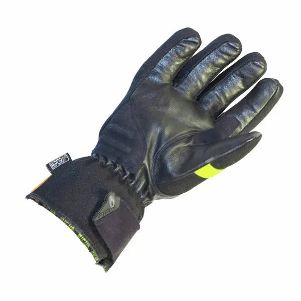 Richa Peak Textile Gloves Black / Fluo Yellow  - FREE UK Delivery - Moto Central