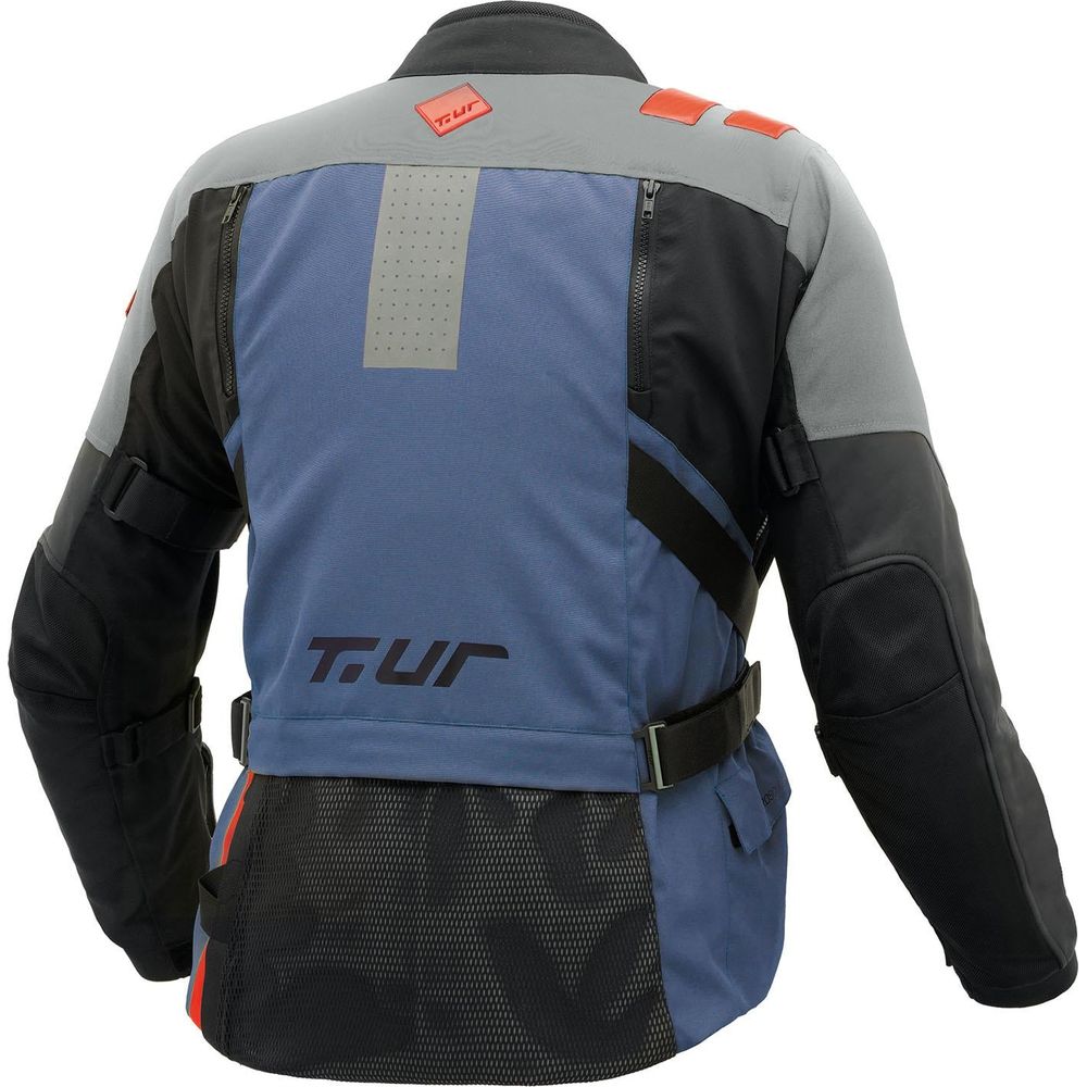 T.UR Roadbook Hydroscud Adventure Jacket Blue / Anthracite - FREE UK Shipping, FREE 365 Day Returns | Moto Central