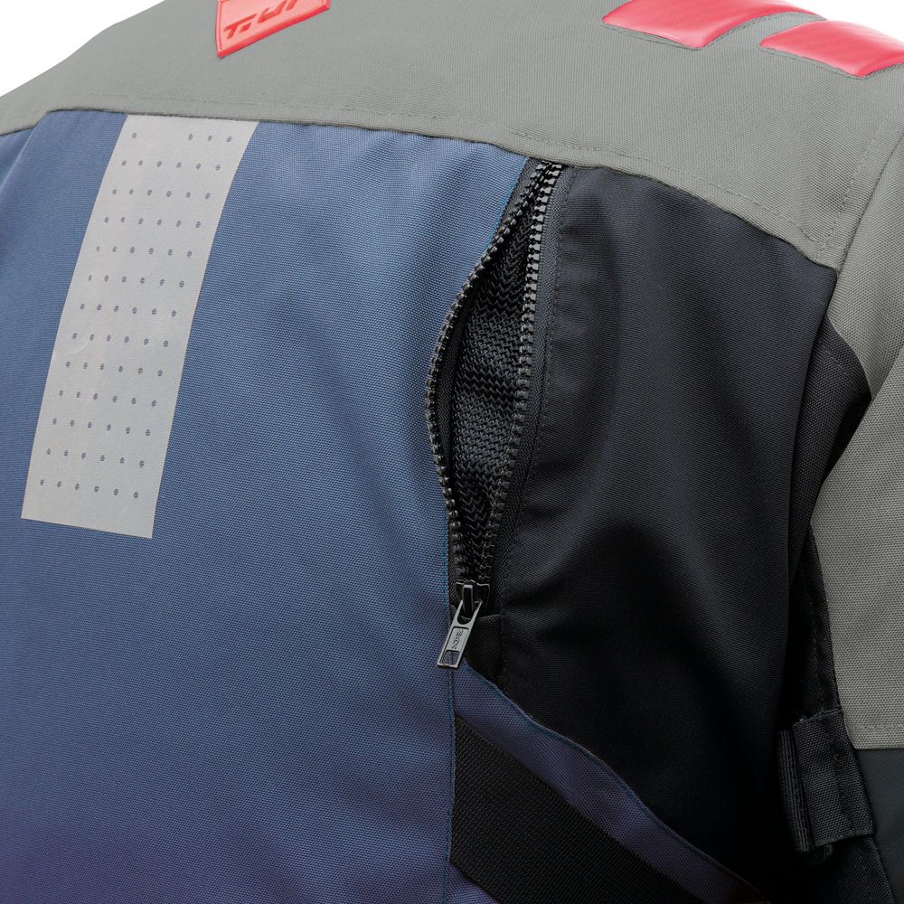 T.UR Roadbook Hydroscud Adventure Jacket Blue / Anthracite - FREE UK Shipping, FREE 365 Day Returns | Moto Central