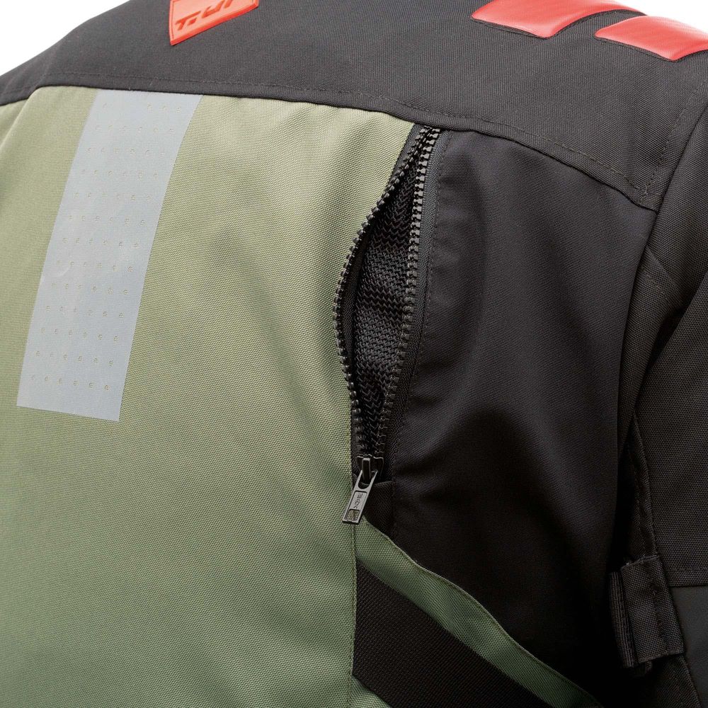 T.UR Roadbook Hydroscud Adventure Jacket Green / Dark Anthracite - FREE UK Shipping, FREE 365 Day Returns | Moto Central