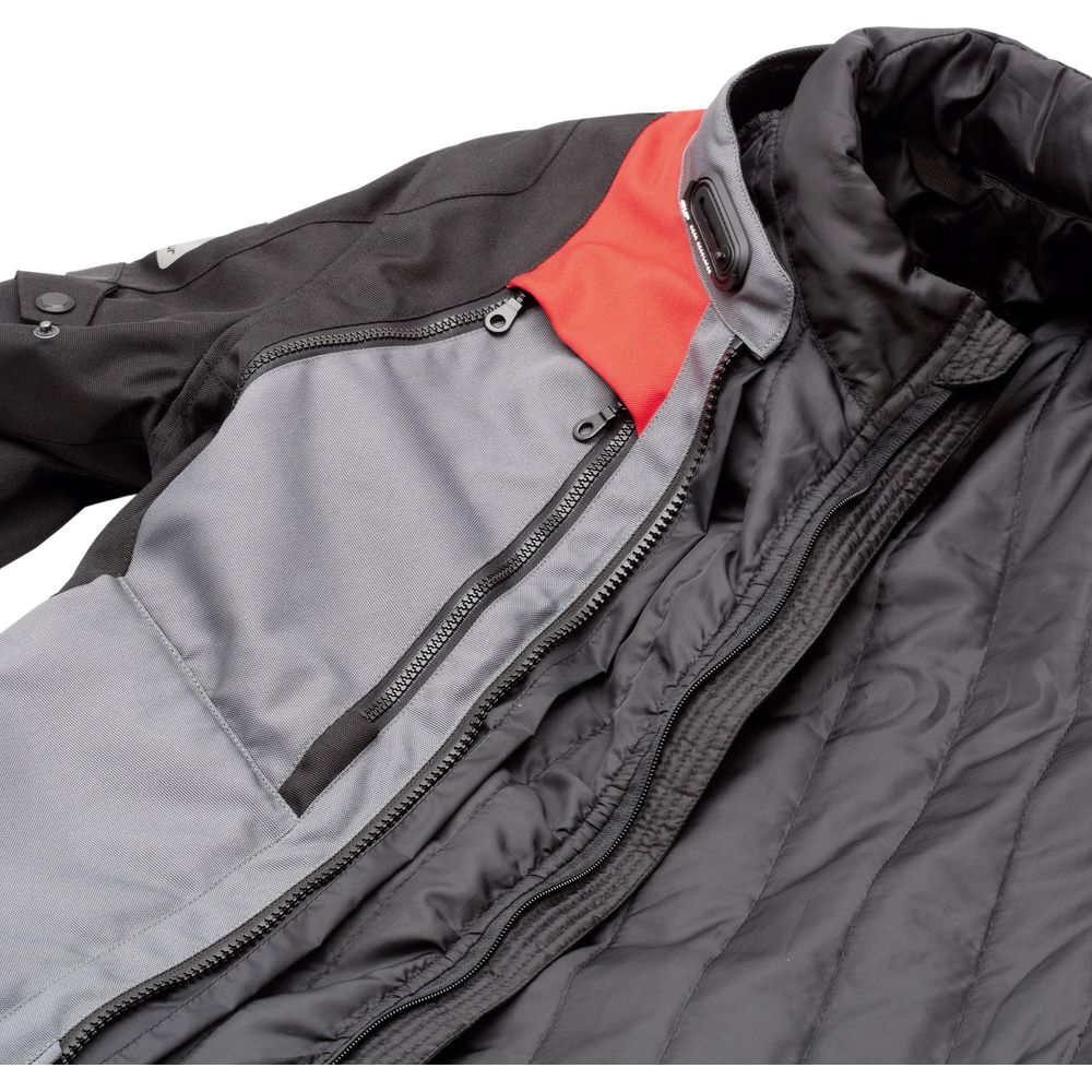 T.UR Nevada Hydroscud Touring Jacket Anthracite / Red  - FREE UK Shipping, FREE 365 Day Returns | Moto Central