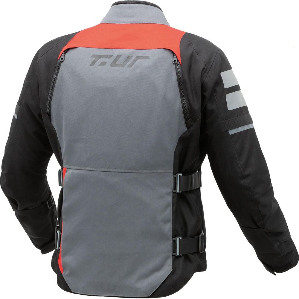 T.UR Nevada Hydroscud Touring Jacket Anthracite / Red  - FREE UK Shipping, FREE 365 Day Returns | Moto Central